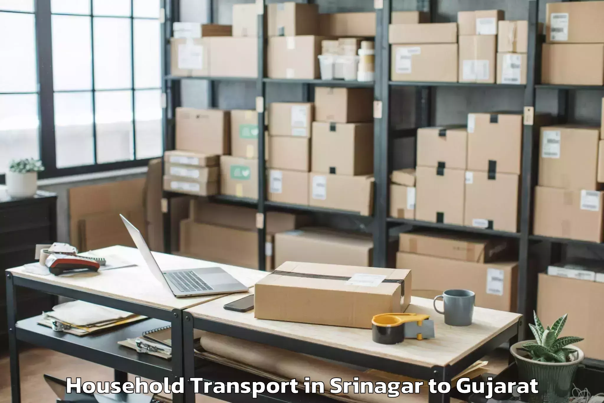 Book Your Srinagar to Gsfc University Vadodara Household Transport Today